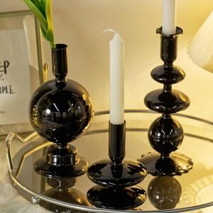 [NWT]  Candlestick Holders, Glass Candle Holders, Taper Candle Holders